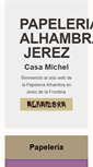 Mobile Screenshot of papeleria-alhambra-jerez.com